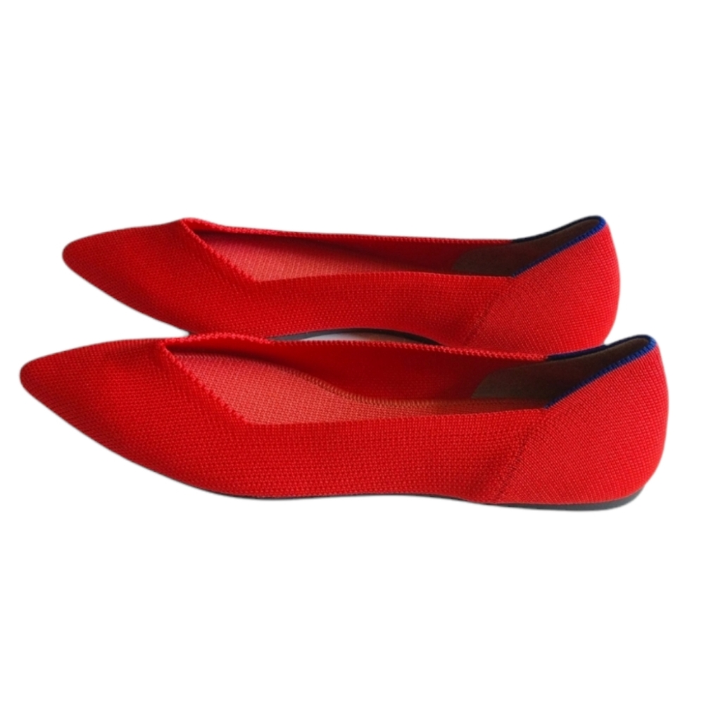 ROTHYS FLAME RED FLATS SHOE